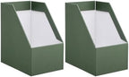 4 Pack Heavy Duty Extra Large Cardboard Magazine Holder 10.6x7.5x12 by Svaldo
