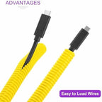DMiotech 20ft Wire Loom Split Tubing 1 1/2 Inch(38.1mm) ID Yellow - Image 4