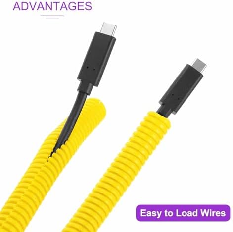 DMiotech 50ft Wire Loom Split Tubing 5/8 Inch(15.9mm) ID Yellow - Image 4
