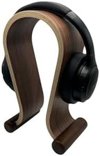Gaming Headphone Stand Wooden Headest Hanger/Holder/Mount Omega Walnut Finish - Image 2