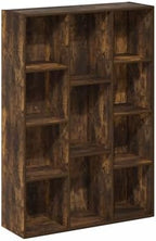 Furinno LUDER Book Shelf, 11-Cube Bookshelf, Reversible Bookcase, 9.4 x 29.1 x 41.7, Easy Assembly, for Living Room, Bedroom, Home Office, Amber Pine - Image 6