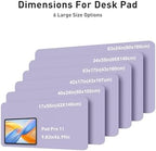 Aothia Faux Leather Desk Mat - Large Mouse Pad, Non-Slip PU Leather Blotter, Waterproof Writing Surface for Office and Home (Lavender, 63" x 24") - Image 5