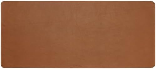 Full Grain Leather Desk Pad, Toffee Tan Brown, L (27.6 x 11.8 inch) - Image 6