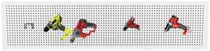 KINOMI 24 Pack Pegboard Hooks Heavy Duty Pegboard Drill Holder Power Tool Holder, Value Set, Large Pegboard Accessories and Hooks for Tools, Power Drills, Art and Craft Supplies etc - Image 4