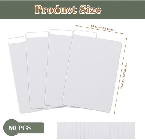 50 Pieces Comic Book Dividers with Tabs,Patient Divider Cards,Card Dividers Comic Book Boards for Storage Boxes 11.22 X 7.24 Inche - Image 2