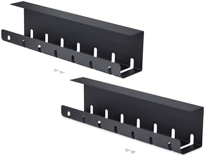StarTech 2-Pack Under Desk Cable Management Tray (S2MB-Desk-Cable-Tray) by StarTech