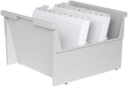 HAN 854-0-11, Suspendable Box A4 Landscape, for 1,000 Cards, with 2 Support Plates, Light-Grey - Image 2