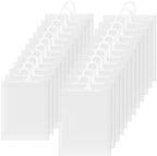 30 Pack Hanging Storage Bags, Headphone Storage Classroom Large Hook Clear Plastic Bags for Classroom Library and Pharmacy Use (8.66 * 13.77 Inches) by TOWEBOORY