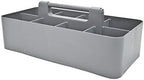 -Bulk Large Portable Caddy DIY Dividers, 8 Compartments, School Office,Portable Basket with Handle Storage Organizer Modern Made in USA (10 PACK, Orion Gray) - Image 4
