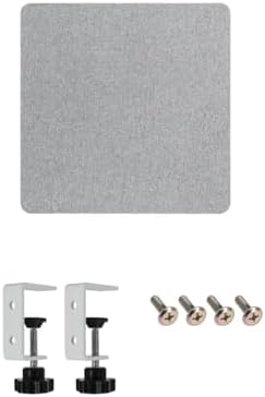Desk Privacy Panel 24" x 24" Table Privacy Panel Acoustic Partition Noise Visual Isolate Table Divider with Clamp for Student Study Reception Area Office Library (24" x 24") - Image 3