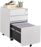 Approgreent 3 Drawer Mobile File Cabinets for Home Office by Approgreent