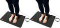 Hooga Grounding Mat for Desk, Feet & Floor – Conductive Carbon Grounding Pad with 15 Ft Cord, Non-Slip Backing, 24" x 16" Indoor Grounding Mat (Pack of 2) by Hooga