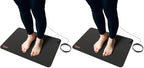 Hooga Grounding Mat for Desk, Feet & Floor – Conductive Carbon Grounding Pad with 15 Ft Cord, Non-Slip Backing, 24" x 16" Indoor Grounding Mat (Pack of 2) by Hooga