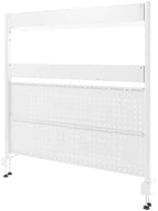 2-Tier Clamp on Desk Organizer Shelf with Pegboard Desktop Storage - Image 6