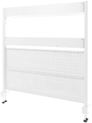 2-Tier Clamp on Desk Organizer Shelf with Pegboard Desktop Storage - Image 6
