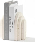 Decorative Bookends for Shelves, Heavy Duty Resin Book Stoppers for Books by AdornMyHomeEnjoyMyLife