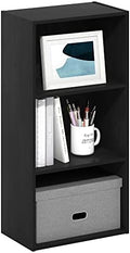 Furinno LUDER 3-Tier Book Shelf, Open Shelves Bookshelf, Blackwood by Furinno-FitsYourSpaceFitsYourBudget