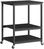 VASAGLE 3-Tier Printer Stand with Locking Wheels, Under Desk Printer Table by VASAGLEbySONGMICSHOME