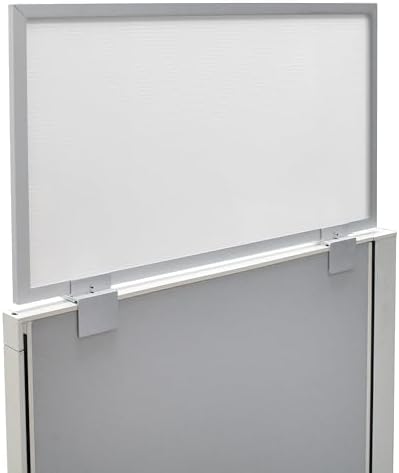 OBEX Screen & Office Panel Extender Polycarbonate Desk Privacy Panel & Divider for Office Cubicle, 12" x 24", White by OBEX