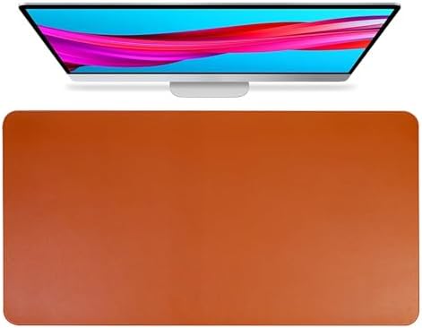 Office Cork Desk Mat Large Non-Slip Mouse Pad, Waterproof Writing Mat and Easy Clean Computer Mat, Desk Organization and Accessories(Brown,120x60cm) by Unknown