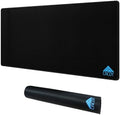 Cacoy 43" x 20" Extended Gaming Mouse Pad XXL, Large Mouse Mat with Stitched Edges, Non-Slip Rubber Base Computer Keyboard Mat, Premium Textured Surface Desk Mat Optimized for Speed and Control, Black by Cacoy