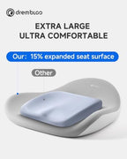 Extra Large Seat Cushion, Office Chair Cushions for Long Sitting Comfort - Image 3