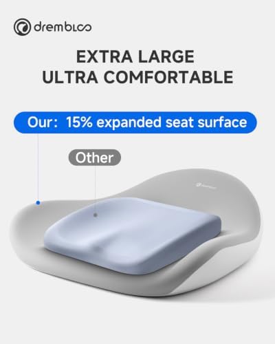 Extra Large Seat Cushion, Office Chair Cushions for Long Sitting Comfort - Image 3