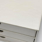 UnionBasic Document Organizer, 3-Drawer File Cabinet Document Storage Box, Office Desktop Filing Organizer, Creamy White - Image 6
