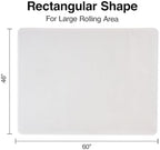 Staples Office Chair Mat, Clear, 60x46 Inch, Medium-Pile Carpet - Image 5