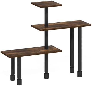 Furinno Turn-N-Tube Desk Organizers and Accessories, 3-Tier Desktop Organizer, Adjustable Desk Shelf, for Home Office, Study Room, Dorm Room, Organizers and Storage, Amber Pine - Image 4
