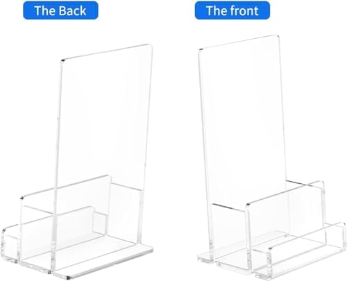 NIUBEE 6 Packs Acrylic Brochure Holder 4‘’, Pamphlet Flyer Display Stand - Image 2