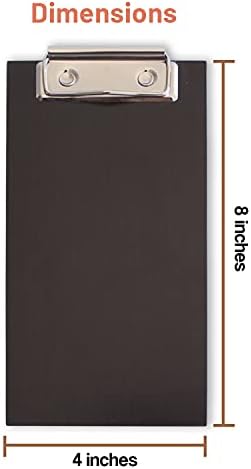 Olbia 10-Pack Wood Check Presenters for Restaurants, Server Book, Menu Holder for Cafes, Wooden Clip Board, Cute Waitress Book Organizer, Server Note Pads, Guest Check Book 8" x 4" (Walnut) - Image 7
