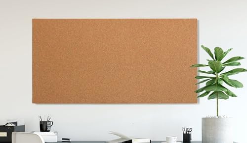 Manton Cork 12" x 36" x 3/8" Thick Cork Sheets (4-Pack) with Adhesive Strips, 100% Natural and Sustainable Cork Bulletin Boards. Perfect for Home, School, and Office - Image 2