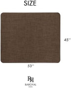 BARoyal Office Chair Mat for Hardwood Floor Under Desk Computer Rolling Chair Mat for Wood/Tile Floor Non-Slip Heavy Duty Desk Rug PVC Plastic Hard Floor Protector 45" x 53"(Coffee) - Image 6