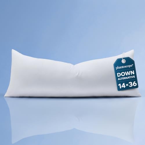 Phantoscope 14x36 Throw Pillow Insert, Lumbar Support Pillow for Couch Bed by Phantoscope