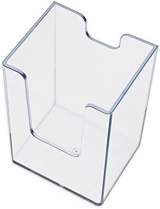 SOURCE ONE Premium Clear Acrylic Single Pocket Vertical Business Card Holder - Image 3