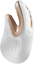 ProtoArc EM11 NL Wireless Ergonomic Mouse, Rechargeable, White Gold by ProtoArc