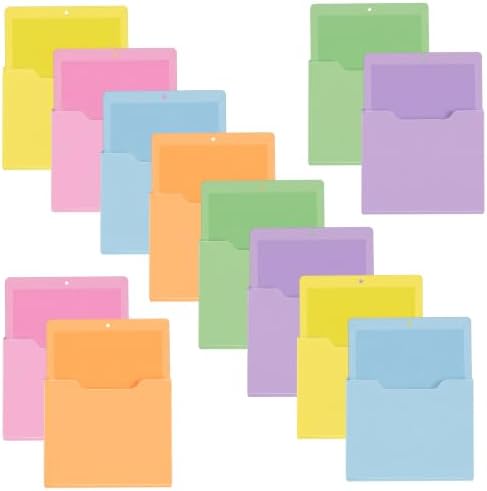 Gilprop 12 Pack Magnetic File Holder for Whiteboard, 10"x13"x1.2" by Gilprop