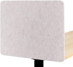 2-Pack Felt Desk Dividers, Clamp-On Privacy Panels, 16 x 24 Inch, Oatmeal by Unknown