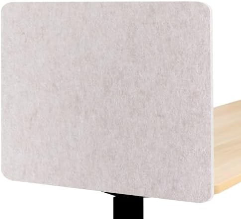 2-Pack Felt Desk Dividers, Clamp-On Privacy Panels, 16 x 24 Inch, Oatmeal by Unknown