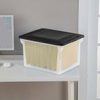 Sterilite File Box Tote with Lids for Letter and Legal Folders, 12-Pack - Image 4