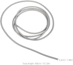 Zerodeko Flexible Reduced Wall Electrical Conduit, 13.1Ft Stainless Steel Cable Sleeve Tube for Home Low Voltage Cables Management, Wiring and Protection, 1.26" ID - Image 2