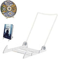 KINGDOM SOLUTIONS - 6.25" White Acrylic Display Stand Made in USA - 12 Pack by KINGDOMSOLUTIONS