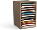 Safco Products Vertical Desktop Sorter, 11 Compartment, Gray Wood by SafcoProducts