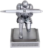 Knight Pen Holder Desk Organizers and Accessories as Gift Silver - Image 3