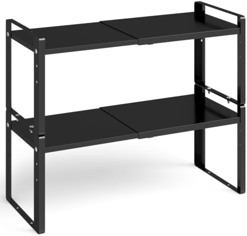 2 Pack Width Expandable Kitchen Cabinet Organizer Shelves by Unknown