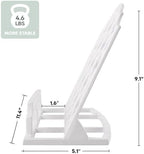 JOGREFUL Cast Iron Cookbook Stand, Kitchen Recipe Holder Trellis White - Image 2