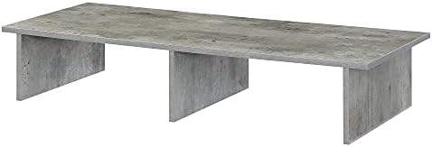 Convenience Concepts Designs2Go Wide TV Riser 42", for TVs up to 46" - Contemporary TV or Computer Riser for Living Room, Modern Office, Den, Faux Birch by ConvenienceConcepts