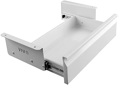 VIVO White 16 x 9 inch Under Desk Slide Out Drawer, DESK-AC03A-W by VIVO