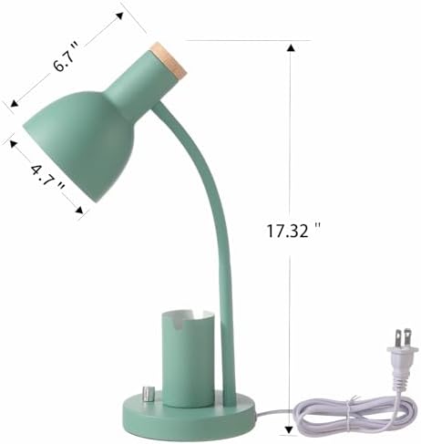 Adjustable Metal Desk Lamp with Pen Holder,Flexible Neck Table Lamp - Image 3